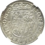 Jan II Kazimierz, ort 1650 Wieniawa, Wschowa, NGC MS63 - OKAZOWY