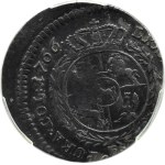 Stanisław A. Poniatowski, DESTRUKT - 4 grosze srebrne (złotówka) 1766 FS, Warszawa, PCGS VF DETAILS