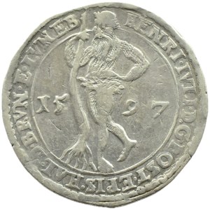 Niemcy, Braunschweig-Wolfenbüttel, Heinrich Julius, półtalar 1597, Goslar RZADKIE (24)