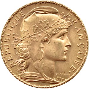 Francja, Republika, 20 franków 1912 Kogut, Paryż