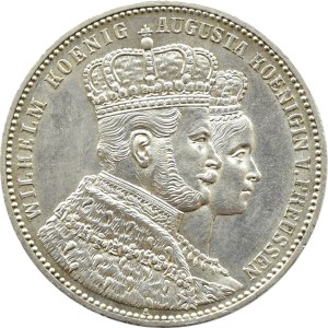 Niemcy, Prusy, Wilhelm i Augusta, talar koronacyjny 1861 A, Berlin UNC