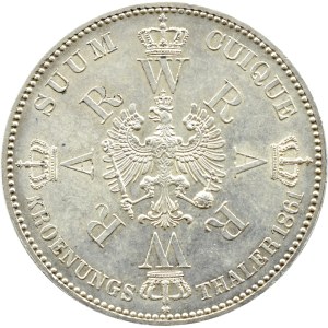 Niemcy, Prusy, Wilhelm i Augusta, talar koronacyjny 1861 A, Berlin UNC