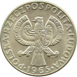PRL, 10 złotych 1965, VII Wieków W-wy, Syrenka - próba, Warszawa, UNC
