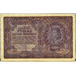 II RP, 1000 marek 1919, I seria BK - typ 7, PIĘKNE