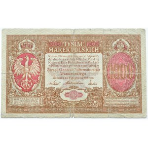 Generalne Gubernatorstwo, 1000 marek 1916, Generał, seria A, RZADKIE