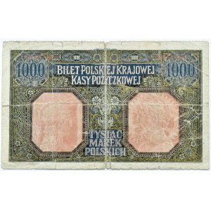 Generalne Gubernatorstwo, 1000 marek 1916, Generał, seria A, RZADKIE