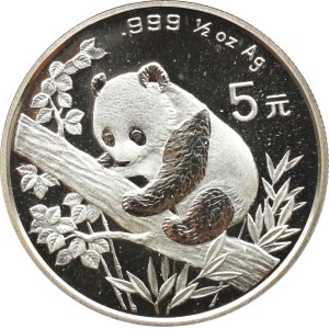 Chiny, 5 yuan 1995, Panda