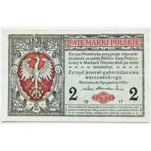 Generalne Gubernatorstwo, 2 marki 1916 jenerał, seria A