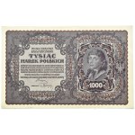 II RP, 1000 marek 1919, II seria A - typ 4, PIĘKNE