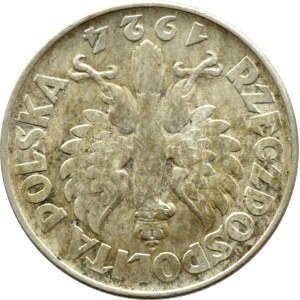 II RP, Kłosy, 2 złote 1924 - odwrotka, Filadelfia, PIĘKNE!