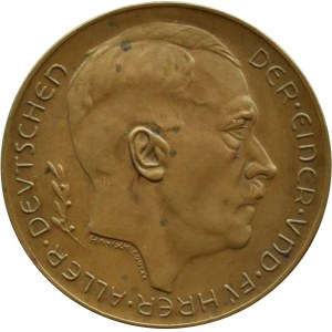 III Rzesza, Adolf Hitler, medal zajęcie Austrii w 1938, brąz
