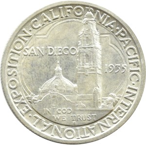 USA, 1/2 dolara 1935, Międzynarodowa Wystawa California Pacific w San Diego, San Francisco