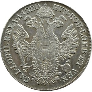 Austria, Franciszek I Habsburg, talar 1820 M, Mediolan