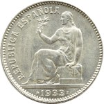 Hiszpania, 1 peseta 1933, Madryt PIĘKNE
