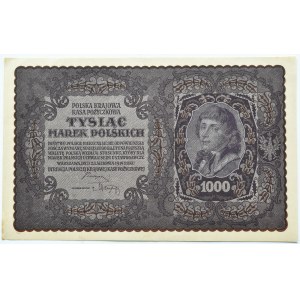 II RP, 1000 marek 1919, II seria L - typ 4, PIĘKNE
