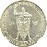 Republika Weimarska, Rheinlande 5 marek 1925 E, Muldenhütten, NGC MS64
