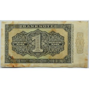 Niemcy, NRD, 1 marka 1948, seria BZ, 7- cyfrowa numeracja