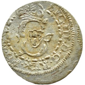 Zygmunt III Waza, szeląg 1617 L/LIT●, Wilno Bogoria i Strzała w otoku