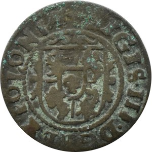 Zygmunt III Waza, szeląg 1626 (2-6), Bydgoszcz DRUGI TYP KORONY
