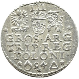 Zygmunt III Waza, trojak 1594, Malbork