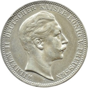 Niemcy, Prusy, Wilhelm II, 3 marki 1912 A, Berlin