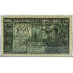 OST, Kowno, 1000 marek 1918 OST, seria A, numeracja sześciocyfrowa, PCGS 64