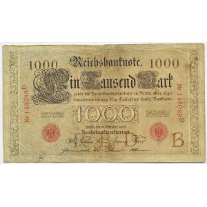 Niemcy, Cesarstwo, 1000 marek 1903, seria D