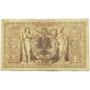 Niemcy, Cesarstwo, 1000 marek 1909, seria B