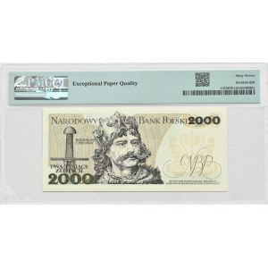 PRL, Mieszko I, 2000 złotych 1982, seria AK, PMG 67 EPQ