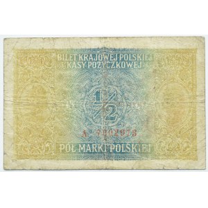 Generalne Gubernatorstwo, 1/2 marki 1916 jenerał, seria A