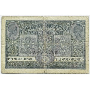Generalne Gubernatorstwo, 5 marek 1916 Biletów....Generał, seria A, RZADKIE