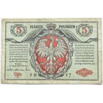 Generalne Gubernatorstwo, 5 marek 1916 Biletów....Generał, seria A, RZADKIE