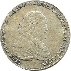 Trewir Arcybiskupstwo, Klemens Wacław (1768-1802) syn Augusta III, talar 1794, Koblencja