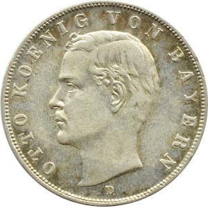 Niemcy, Bawaria, Otto, 3 marki 1912 D, Monachium