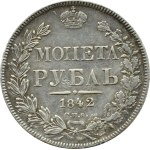 Rosja, Mikołaj I, rubel 1842 СПБ АЧ, Petersburg