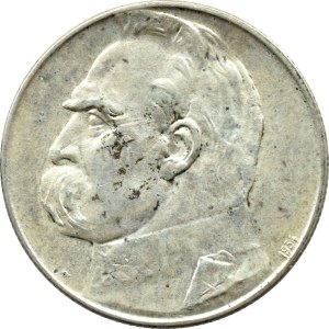 II RP, Józef Piłsudski, 5 złotych 1934 STRZELECKI, Warszawa PIĘKNY