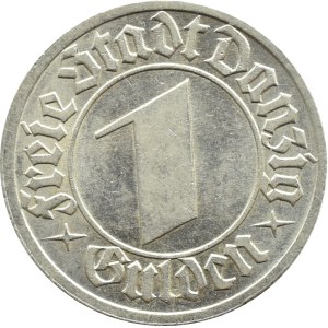 Wolne Miasto Gdańsk, 1 gulden 1932, Berlin, BARDZO ŁADNE