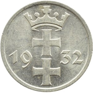 Wolne Miasto Gdańsk, 1 gulden 1932, Berlin, BARDZO ŁADNE