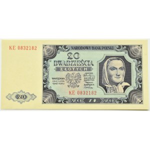 RP, 20 złotych 1948, seria KE, UNC