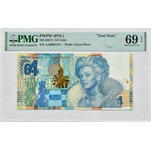 PWPW, 64 Black King / White Queen 2017, PMG 69 EPQ