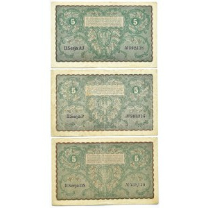 II RP, lot 5 marek 1919, II seria