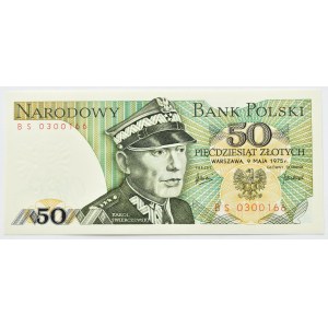PRL, gen. K. Świerczewski, 50 złotych 1975, seria BS, UNC