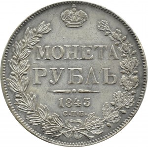 Rosja, Mikołaj I, rubel 1843 СПБ АЧ, Petersburg