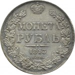 Rosja, Mikołaj I, rubel 1843 СПБ АЧ, Petersburg