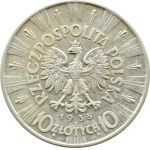 II RP, Józef Piłsudski, 10 złotych 1938, Warszawa, RZADKIE