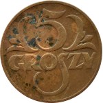 II RP, 5 groszy 1934, Warszawa RZADKIE