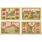 Oels/Oleśnica, lot 4 notgeldów 25 fenigów-1 marki bd (1921)