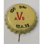 Cap pin - 100 DAYS AVB 10.II.73