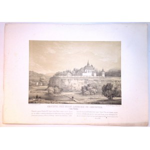Napoleon ORDA (1807-1883) 056 SMOTRYCZ PRZY UJŚCIU JAROMIRKI DO SMOTRYCZA ( Gub. Podolska) z: Album widoków historycznych Polski