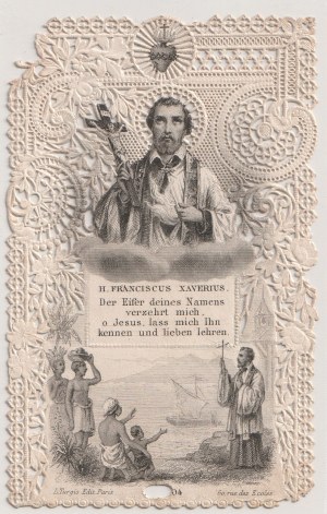 [045] [OBRAZEK ŚWIĘTY] Franciscus Xaverius